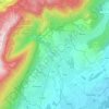 Topografische kaart Gex, hoogte, reliëf