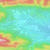 Topografische kaart Caudiès-de-Fenouillèdes, hoogte, reliëf