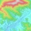 Topografische kaart Case Benti, hoogte, reliëf