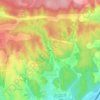 Topografische kaart Font Aubarne, hoogte, reliëf
