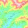 Topografische kaart Tiara, hoogte, reliëf