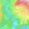 Topografische kaart Tasche, hoogte, reliëf