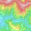 Topografische kaart Parès, hoogte, reliëf