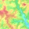 Topografische kaart Brard, hoogte, reliëf