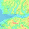 Topografische kaart Aberdeen, hoogte, reliëf