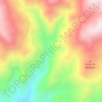 Topografische kaart Sopalmo, hoogte, reliëf