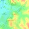 Topografische kaart Dadlington, hoogte, reliëf