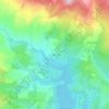 Topografische kaart Las Mayorales, hoogte, reliëf