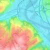 Topografische kaart Le Bouchage, hoogte, reliëf