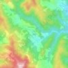 Topografische kaart Dudda, hoogte, reliëf