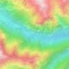 Topografische kaart Boccorio, hoogte, reliëf