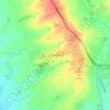 Topografische kaart Thimbleby, hoogte, reliëf