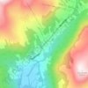 Topografische kaart Myrkdalen, hoogte, reliëf