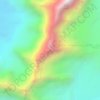 Topografische kaart Pachanta, hoogte, reliëf