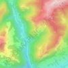 Topografische kaart Le Tandieu, hoogte, reliëf