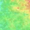 Topografische kaart Le Bret, hoogte, reliëf