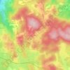 Topografische kaart Bezeau, hoogte, reliëf