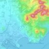 Topografische kaart Cana Ventura, hoogte, reliëf