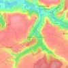 Topografische kaart Muret, hoogte, reliëf