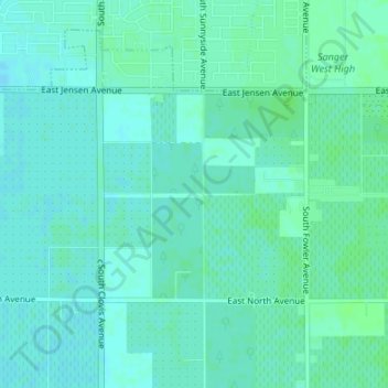 Topografische kaart Mattei, hoogte, reliëf