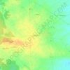Topografische kaart Patte d'Oie, hoogte, reliëf