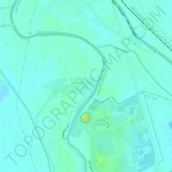 Topografische kaart Qaryat Annan, hoogte, reliëf