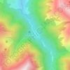 Topografische kaart Réserve domaniale du Mont Vallier, hoogte, reliëf