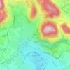 Topografische kaart Hameau du Garat, hoogte, reliëf
