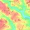 Topografische kaart Bendish, hoogte, reliëf