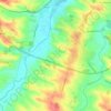 Topografische kaart Aux Matalines, hoogte, reliëf