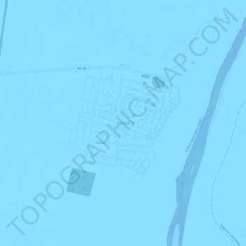 Topografische kaart Есбол, hoogte, reliëf