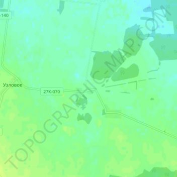 Topografische kaart Chaikino, hoogte, reliëf