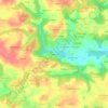 Topografische kaart La Madeleine, hoogte, reliëf
