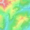 Topografische kaart L'Encrenaz, hoogte, reliëf