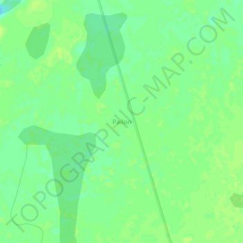Topografische kaart Pailon, hoogte, reliëf