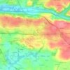 Topografische kaart Kerjaouen, hoogte, reliëf