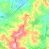 Topografische kaart Mezzomonte, hoogte, reliëf
