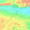 Topografische kaart Dalad, hoogte, reliëf