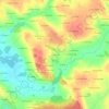 Topografische kaart Le Coquart, hoogte, reliëf