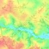 Topografische kaart La Poste de Gesvres, hoogte, reliëf