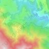 Topografische kaart Rabeyrals, hoogte, reliëf