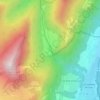 Topografische kaart L'Échaillon, hoogte, reliëf