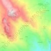 Topografische kaart Fonte La Spugna, hoogte, reliëf