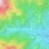 Topografische kaart Peccioni, hoogte, reliëf