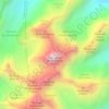 Topografische kaart пик Нурсултана, hoogte, reliëf