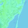 Topografische kaart Chesapeake Heights, hoogte, reliëf