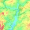 Topografische kaart Le Roc, hoogte, reliëf