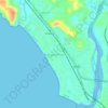 Topografische kaart Muzhappilangad, hoogte, reliëf
