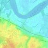Topografische kaart Cavernes, hoogte, reliëf