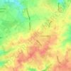 Topografische kaart Kruis, hoogte, reliëf